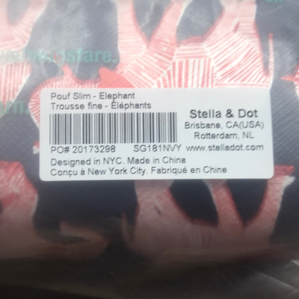 Stella & Dot Elephant Slim Pouf